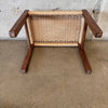 Woven Walnut Small Bench