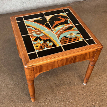 Tudor Scenic Tile Top Table