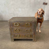 Sarreid Brass Campaign Chest, 1970s, Made in Spain