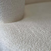 Vintage Serpentine Cream Boucle Sofa, Reupholstered, In Style of Vladimir Kagan