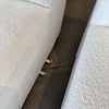 Vintage Serpentine Cream Boucle Sofa, Reupholstered, In Style of Vladimir Kagan