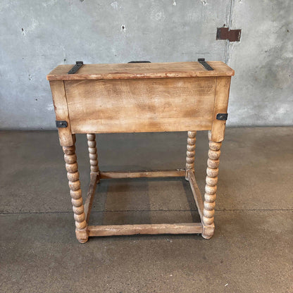 Early Monterey Furniture Monk Desk with Straw Ivory Finish