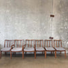 Set of 6 Mount Airy Janus Walnut Dining Chairs by John Stuart