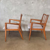 Set of 6 Mount Airy Janus Walnut Dining Chairs by John Stuart