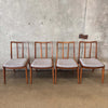 Set of 6 Mount Airy Janus Walnut Dining Chairs by John Stuart