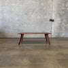 Mid Century Solid Walnut Coffee Table By Bissman c. 1950