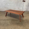 Mid Century Solid Walnut Coffee Table By Bissman c. 1950