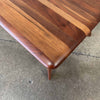 Mid Century Solid Walnut Coffee Table By Bissman c. 1950