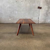 Mid Century Solid Walnut Coffee Table By Bissman c. 1950