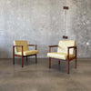 Pair of Mid Century Walnut Arm Chairs By Taylor - 1960s