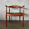 Mid Century Modern Teak "The Chair" by Hans Wegner for Johannes Hansen