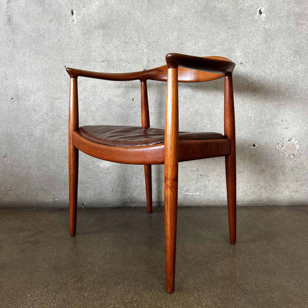 Mid Century Modern Teak "The Chair" by Hans Wegner for Johannes Hansen