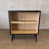 Mid Century Modern Cabinet with Glass Sliding Doors