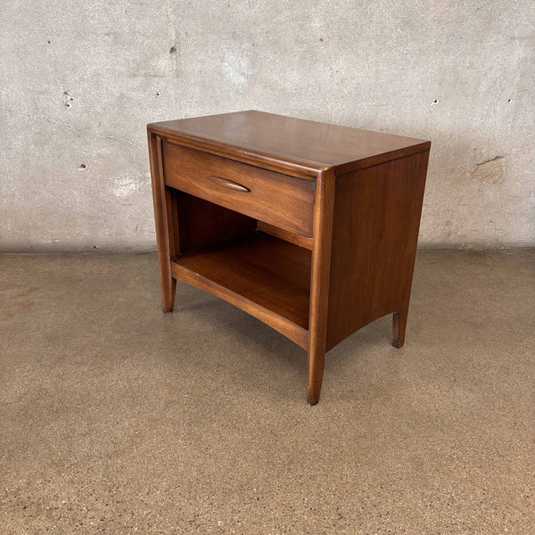 Mid Century Modern Walnut Nightstand