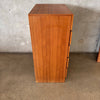 Teak Five Drawer Highboy Dresser