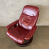 Modern Leather Recliner With Footstool By Ekornes Stressless