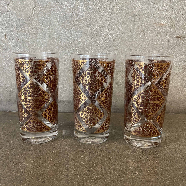 Set of Three Mid Century Modern Glasses