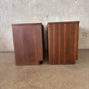 Pair of Mid Century Basset Bentwood Third Dimension Nightstands