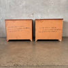 Pair of Mid Century Basset Bentwood Third Dimension Nightstands