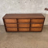 Mid Century Basset Bentwood Nine Drawer Dresser