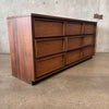 Mid Century Basset Bentwood Nine Drawer Dresser