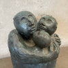 1960's Brutalist Bronze Sculpture on Marble Base (Signed)