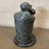 1960's Brutalist Bronze Sculpture on Marble Base (Signed)