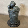 1960's Brutalist Bronze Sculpture on Marble Base (Signed)