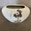 1980s Japanese Flower Ceramic Vase