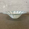 Mid Century Michael & France Higgins Fused Art Glass Daisy Floral Bowl