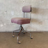 Vintage Industrial Steelcase Adjustable Rolling Chair