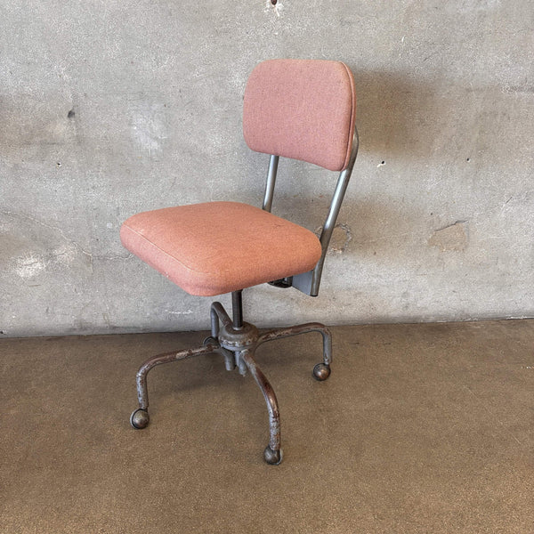 Vintage Industrial Adjustable Rolling Chair