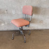 Vintage Industrial Adjustable Rolling Chair