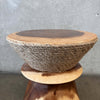 Solid Wood and Rope Accent Table