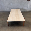 Mitchell and Gold Teak and Travertine Coffee Table