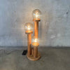 Vintage Oak Cactus Lamp