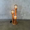 Vintage Oak Cactus Lamp