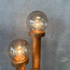 Vintage Oak Cactus Lamp