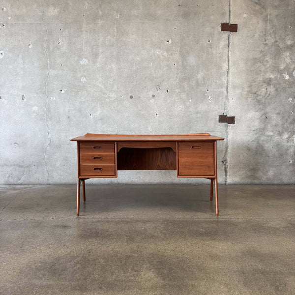 Danish Modern Desk in Teak by Svend Aage Madsen