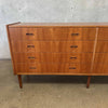 Mid Century Danish Teak 8 Drawer Dresser