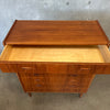 Mid Century Danish Teak 7 Drawer Dresser