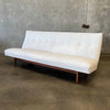 1950's Jens Risom Model U-250 Armless Sofa, Reupholstered Early 2000's