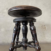 Antique Oakwood Piano Stool