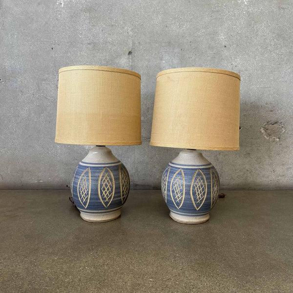 Pair of Mid Century Ceramic Lamp