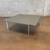 Poul Kjaerholm For E. Christensen Chrome Coffee Table With Custom Green Slate Top