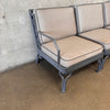 Cast Aluminum Three Piece Patio Sofa