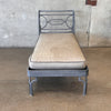 Cast Aluminum Patio Chaise Lounge - NO Back Cushion