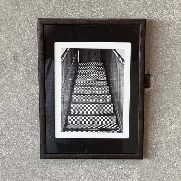 Vintage Framed Photograph of a Stairway