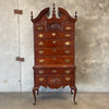 Vintage Queen Anne Style Thomasville Mahogany Chippendale Dresser