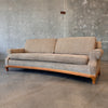 Vintage Custom Made in Los Angeles Curved Sofa Freshly Upholstered